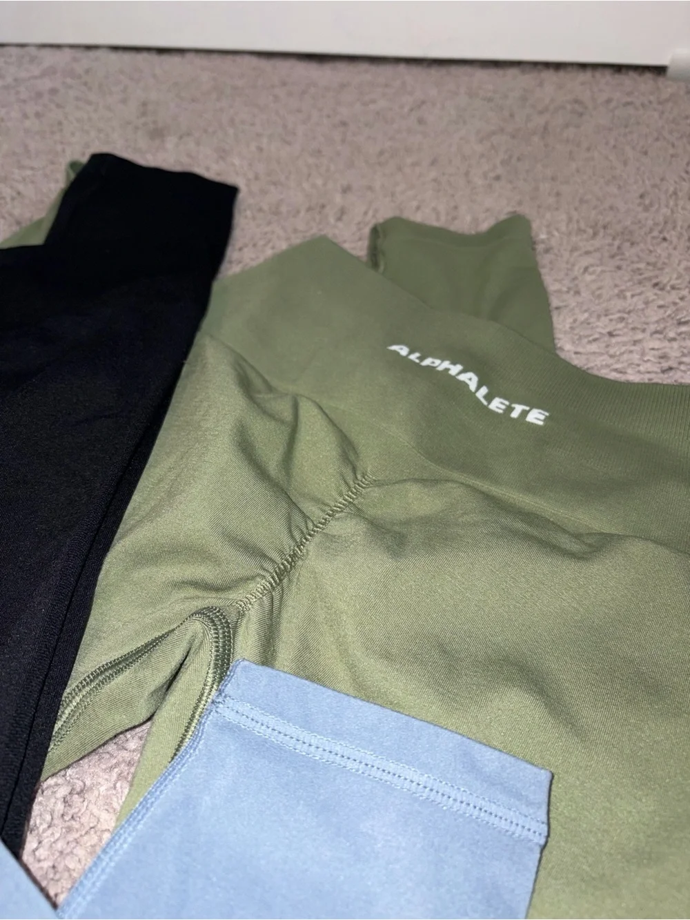 Legging Bundle Active Leggings - Black, Olive, Slate - Picture 4 of 15